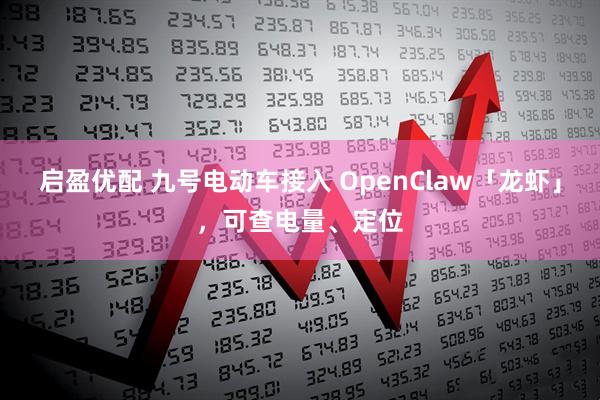 启盈优配 九号电动车接入 OpenClaw「龙虾」，可查电量、定位